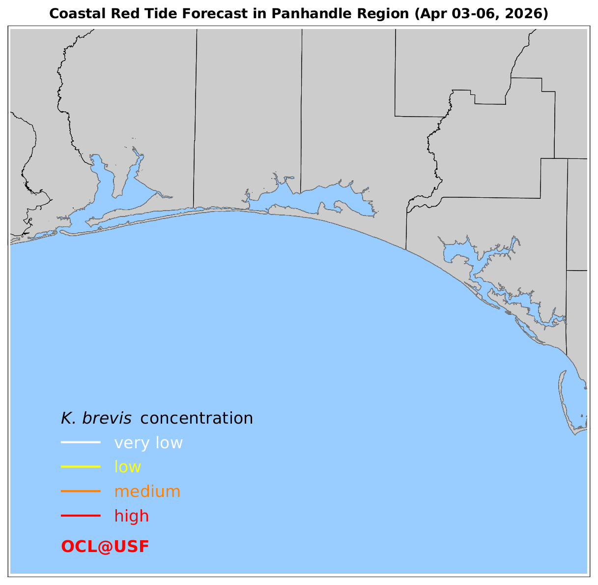 Coastal Red Tide Forecast