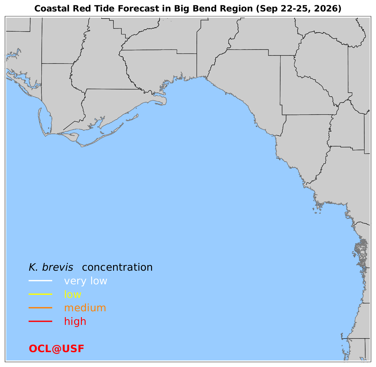 Coastal Red Tide Forecast