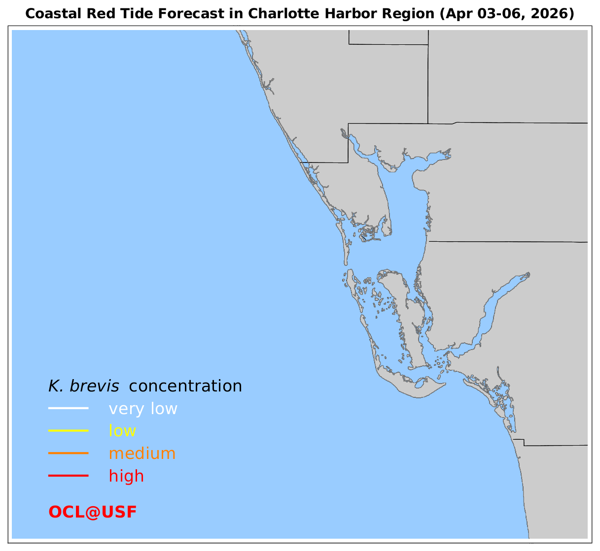 Coastal Red Tide Forecast
