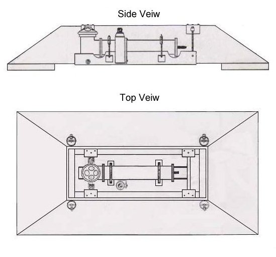 TS11 Bottom Mount ADCP Mooring Diagram