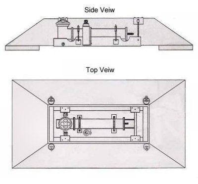 LB4  Bottom Mount Broadband ADCP Mooring Diagram